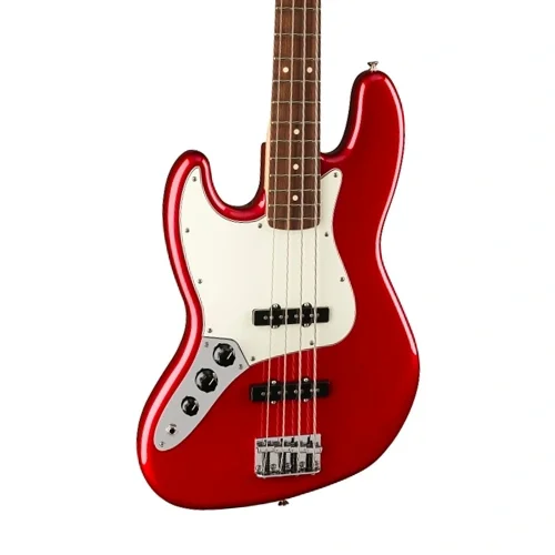 Fender Player Jazz Bass Solaked Pau Ferro Candy Apple Red Bas Gitar