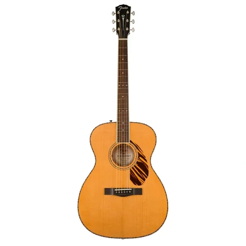 Fender PO-220E Paramount Orchestra Ovangkol Klavye Natural Elektro Akustik Gitar