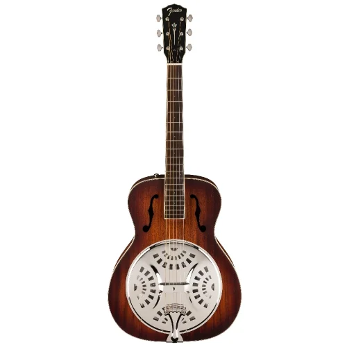 Fender  PR-180E Ceviz Klavye Aged Cognac Burst Resonator Gitar