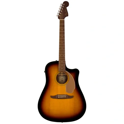 Fender Redondo Player Ceviz Klavye GPG Natural Elektro Akustik Gitar