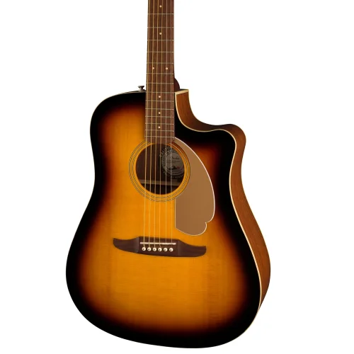 Fender Redondo Player Ceviz Klavye Sunburst Elektro Akustik Gitar