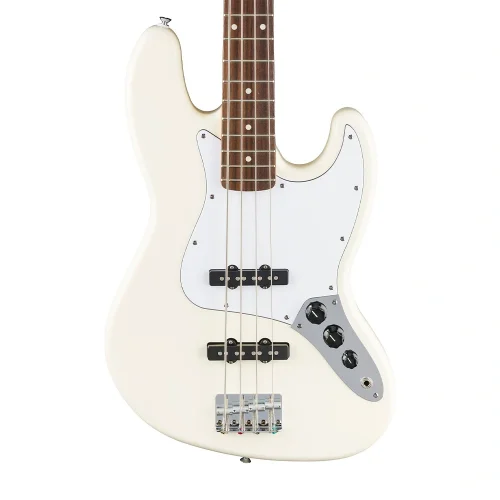 Fender Standard Jazz Bass Laurel Klavye Olympic White Bas Gitar
