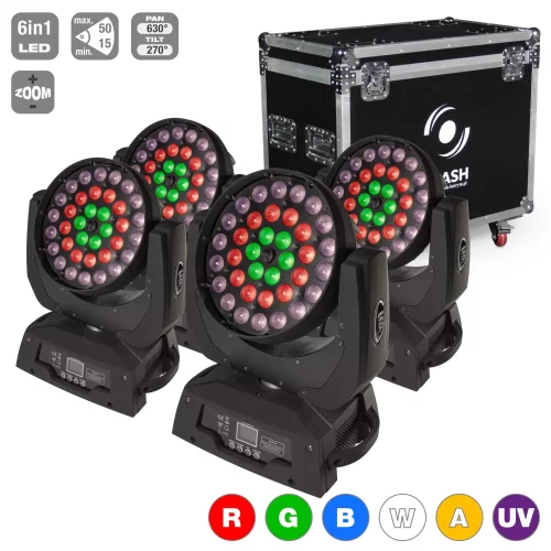 FLASH 36x15W RGBW+UW Led Moving Head Zoom Wash, 15°-50°