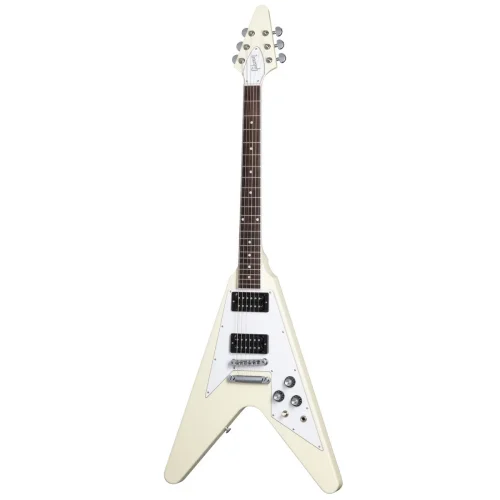 Gibson 70s Flying V Electro Gitar (Classic White)