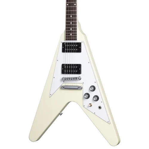 Gibson 70s Flying V Electro Gitar (Classic White)