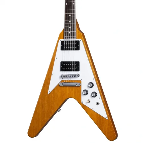 Gibson 70s Flying V Elektro Gitar (Antique Natural)