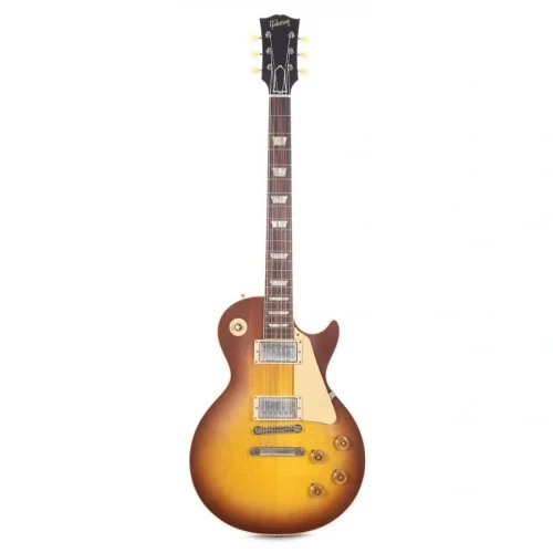 Gibson Custom 1958 Les Paul Standard Reissue VOS Elektro Gitar (Iced Tea Burst)
