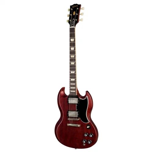 Gibson Custom 1961 Les Paul SG Standard Reissue VOS Elektro Gitar (Cherry Red)
