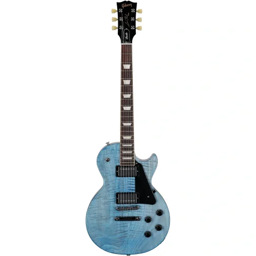 Gibson Les Paul Studio Figured Elektro Gitar (Ocean Blue)
