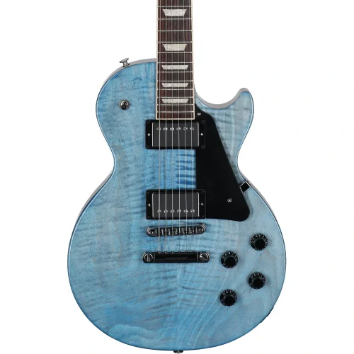 Gibson Les Paul Studio Figured Elektro Gitar (Ocean Blue)