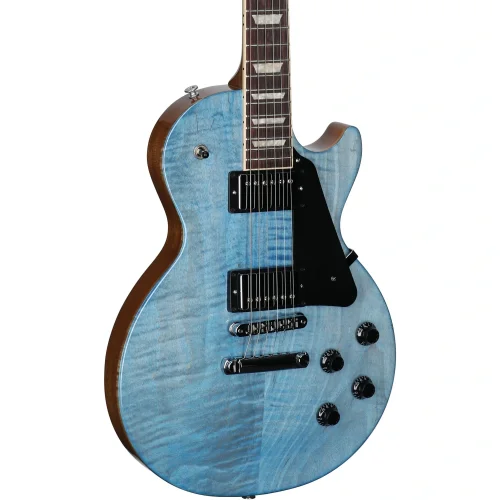 Gibson Les Paul Studio Figured Elektro Gitar (Ocean Blue)