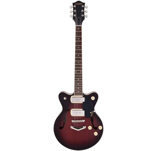 Gretsch G2655-P90 Streamliner Center Block Jr. Double-Cut P90 w/V-Stoptail Laurel Klavye Claret Burst Elektro Gitar