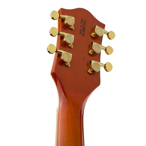 Gretsch G5655TG Electromatic Center Block Jr. Single-Cut Bigsby Altın Aksam Laurel Klavye Orange Stain Elektro Gitar