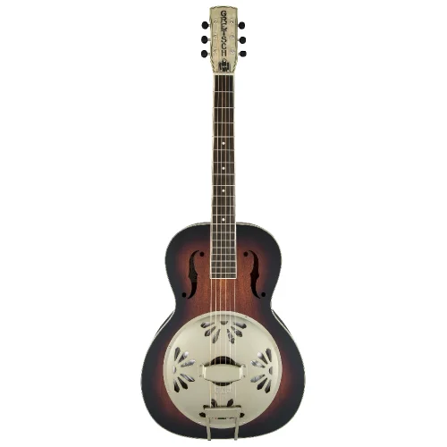 Gretsch G9241 Alligator Round Neck Maun Gövde Two-Color Sunburst Elektro Resonator Gitar