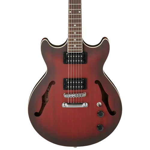 Ibanez AM53-SRF Artcore Serisi Hollow Body Sunburst Red Flat Rosewood Klavye Elektro Gitar