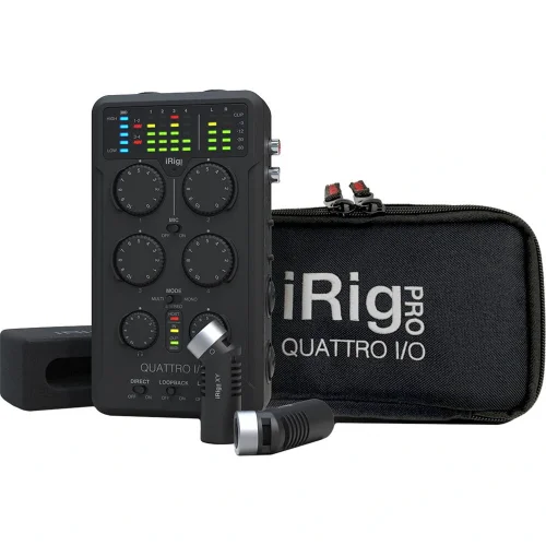 IK Multimedia IP-IRIG-QTRDLX-IN-iRig Pro Quattro I/O Deluxe Kayıt Cihazı