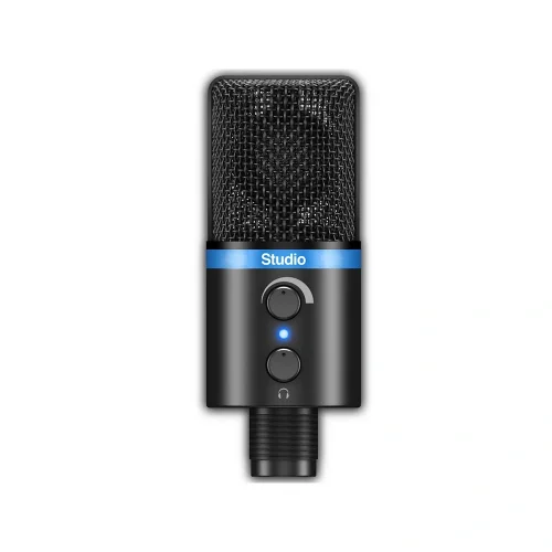 IK Multimedia iRig Mic Studio - Black Ultra Portatif Büyük Diyafram Condanser Mikrofon (iOS, Android, Mac & PC)