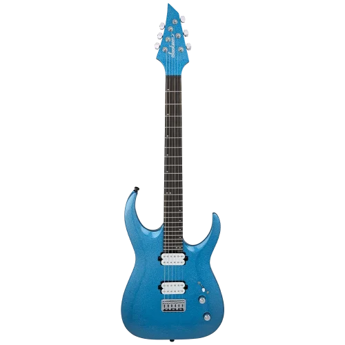 Jackson Pro Misha Mansoor Juggernaut HT6 Abanoz Klavye Blue Sparkle Elektro Gitar