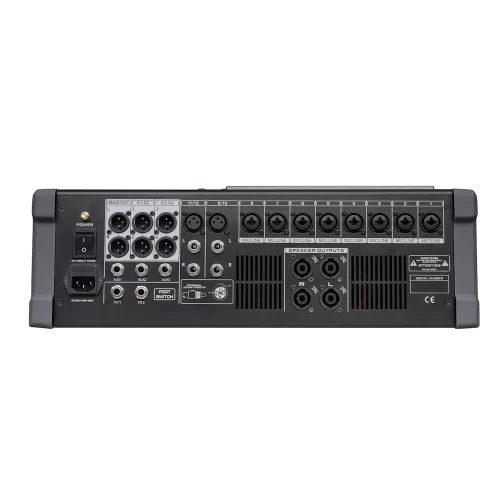 K.Meister LIVE 12HP 12 Kanal Çift Efektli Power-Mixer QUADRO 4x800W 4 ohm | USB | Bluetooth