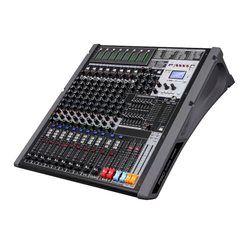 K.Meister LIVE 12HP 12 Kanal Çift Efektli Power-Mixer QUADRO 4x800W 4 ohm | USB | Bluetooth