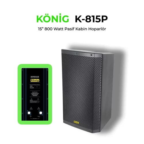 König K–815 P 15 800W 2 Yollu Pasif Hoparlör