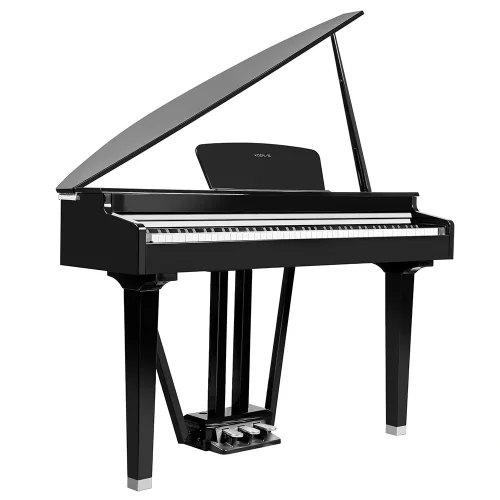 KOZMOS KDGP-30-BK Parlak Siyah Mini Kuyruklu Dijital Piyano (Tabure & Kulaklık Hediyeli)