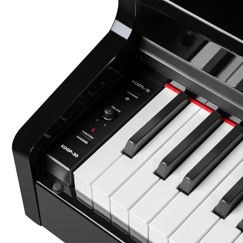 KOZMOS KDGP-30-BK Parlak Siyah Mini Kuyruklu Dijital Piyano (Tabure & Kulaklık Hediyeli)