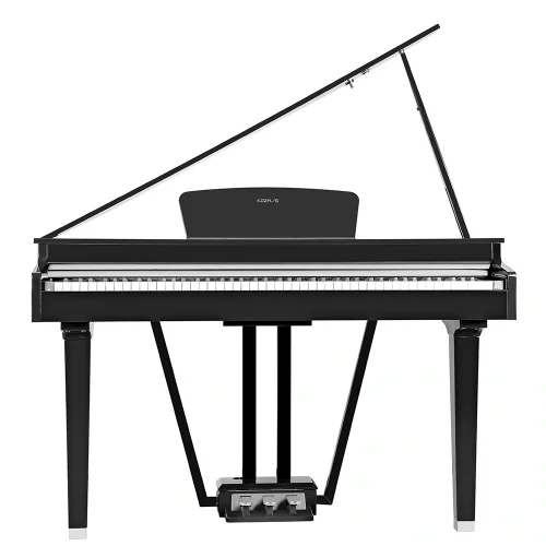 KOZMOS KDGP-30-BK Parlak Siyah Mini Kuyruklu Dijital Piyano (Tabure & Kulaklık Hediyeli)