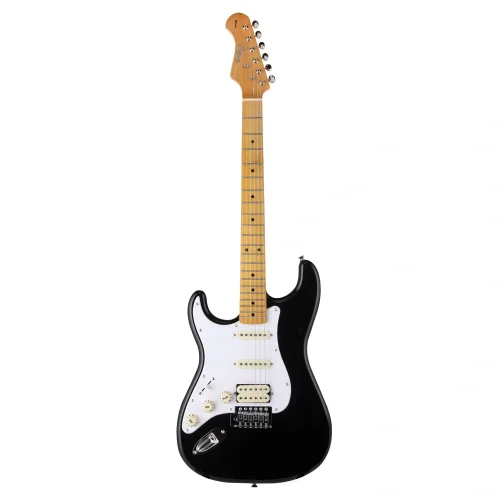 Kozmos KST-57LHSS-GMN-BK 57 HSS Akçaağaç Klavye Siyah Solak Elektro Gitar