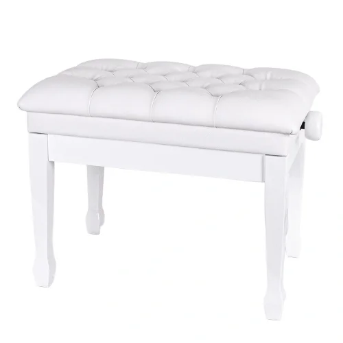 KOZMOS PJ006-WH Ayarlı Piyano Taburesi - Beyaz