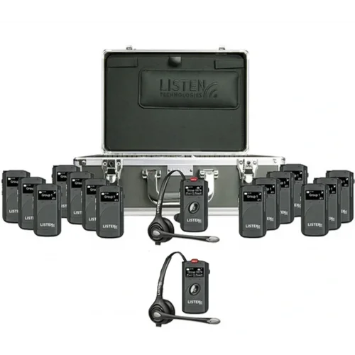 ListenTALK R162 2+14 Tur Rehber Sistemi | 2 Sunucu 14 dinleyici LKR11 PRO Ekranlı