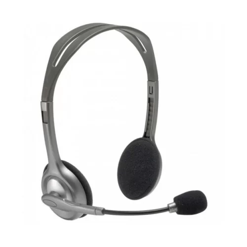 Logitech Mikrofonlu Kulaklık, Hafif 3.5mm Kablolu ( call center, ses kartı, pc, mobil cihazlar)
