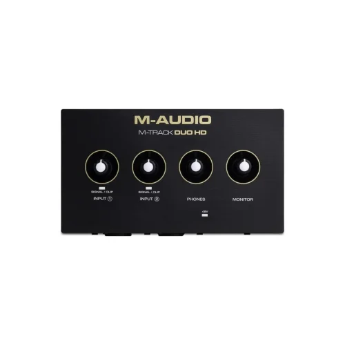 M-Audio M-Track Duo HD | 2 Kanal, 24-bit / 192khz, 2 Mikrofon / Enstrüman / Line girişli ses kartı