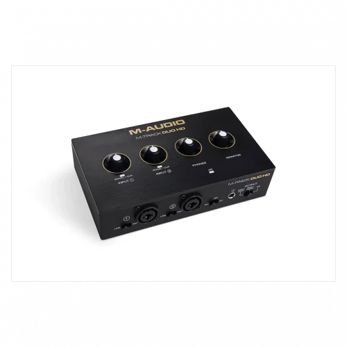 M-Audio M-Track Duo HD | 2 Kanal, 24-bit / 192khz, 2 Mikrofon / Enstrüman / Line girişli ses kartı