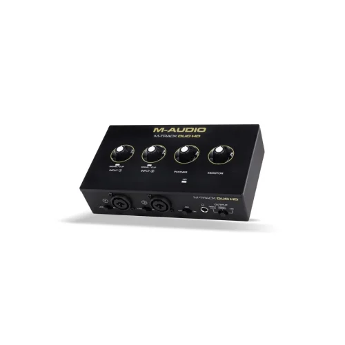 M-Audio M-Track Duo HD | 2 Kanal, 24-bit / 192khz, 2 Mikrofon / Enstrüman / Line girişli ses kartı