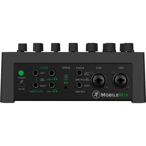 Mackie Mobilemix 8 Kanal Mikser Dahili Efektli ve Bluetooth Pil ile Çalışır