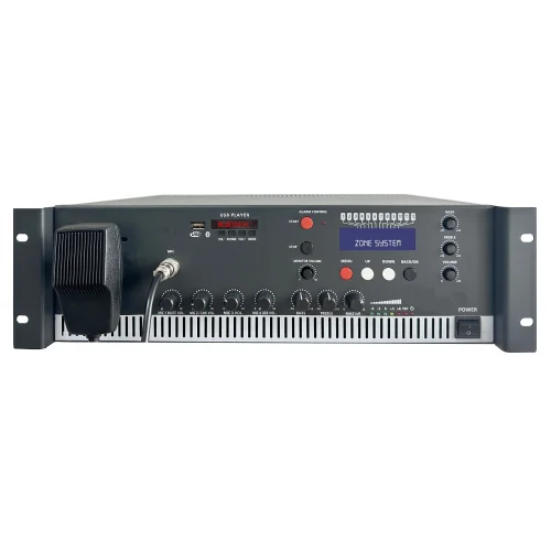 Meteor ACL-COMPACT Acil Anons Sistemi, 12 Zone, 500W 100V Amfili, Mesaj Kayıt ve Otomatik Anons