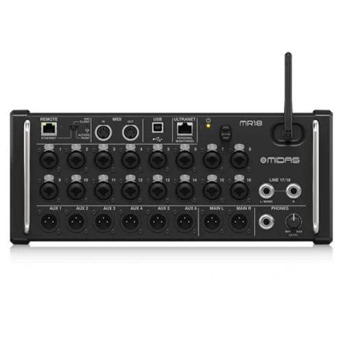 Midas MR18 Dijital Ses Mikseri iPad ve Android Tablet Kontrol