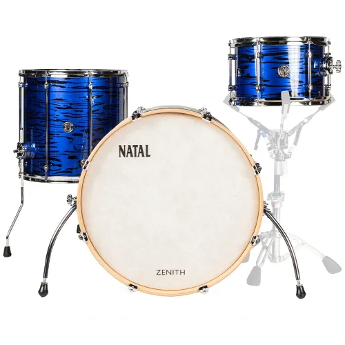 NATAL KZN-TR-FBL Zenith Forge Blue 3 Parça (22B/12T/16F) Akustik Davul Seti