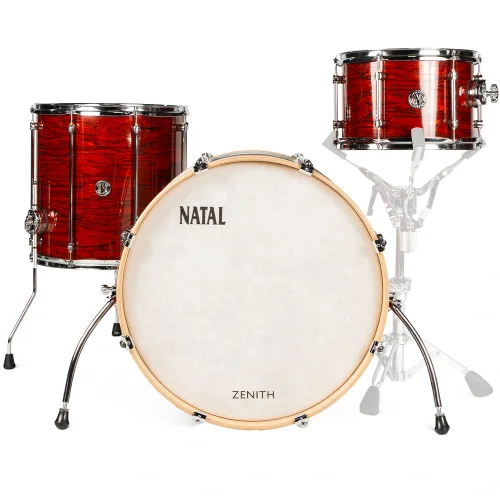 NATAL KZN-TR-FRD Zenith Forge Red 3 Parça (22B/12T/16F) Akustik Davul Seti