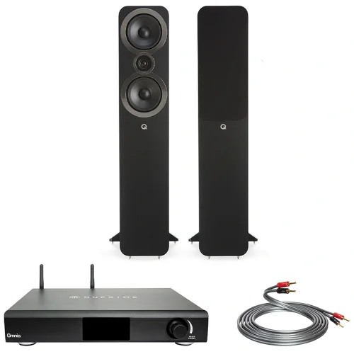 NuPrime Omnia A200 - Q Acoustics 3050i Black - QED XT40i 3M. hiFi Müzik Sistemi