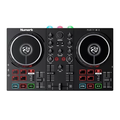 Numark Party Mix II LED Aydınlatmalı, Mobil cihaz uyumlu DJ kontroller