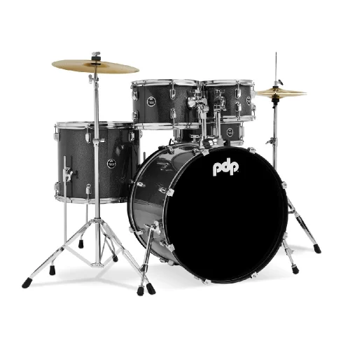 PDP Drums centerstage 20 Inch 5-Parça Akustik Davul Seti (Iridescent Black Sp...