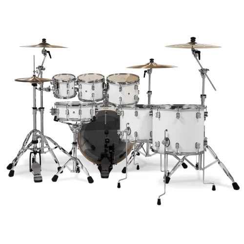 PDP Drums Concept Akçaağaç 7-Parça 22 Akustik Davul (Pearlescent White)