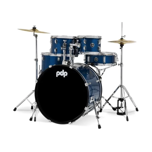 PDP Drums centerstage 22 Inch 5-Parça Akustik Davul Seti (Royal Blue Sparkle)