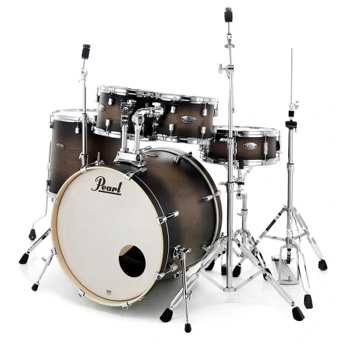 PEARL DMP905/C262 Decade Maple Satin Black Burst 5 Parça (20B/10T/12T/14F/14S) Aksamlı Akustik Davul Seti