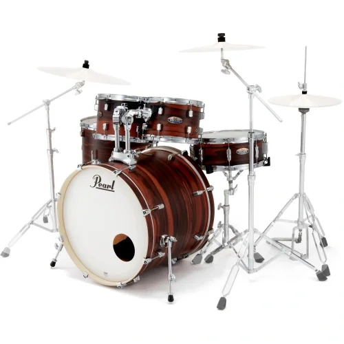 PEARL DMP925S/C828 Maple Mat Koyu Ceviz 5 Parça (22B/10T/12T/16F/14T) Aksamlı Akustik Davul Seti