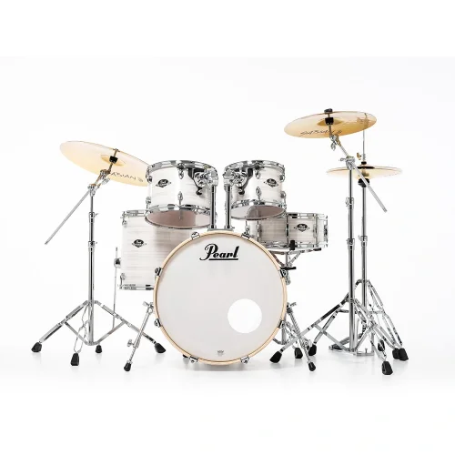 PEARL EXX705NBR/C777 Export EXX Slipstream White 5 Parça (20B/10T/12T/14F/14S) HWP-834 Aksam Setli ve Sabian SBR Zil Setli Akustik Davul Seti