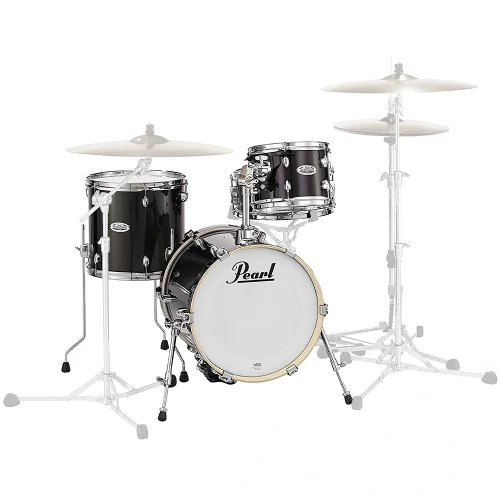 PEARL MDT764P/C701 Midtown Serisi Black Gold Sparkle 4 Parça (16B/10T/13F/13S) Akustik Davul Seti