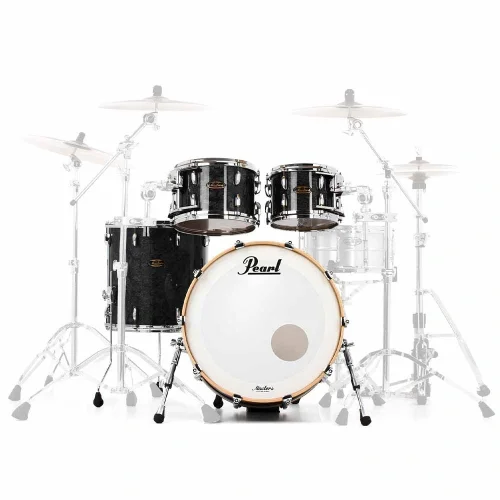 PEARL MMG924XSP/C421 Masters Maple Gum Black Diamond 4 Parça (22B/10/12/16F) Akustik Davul Seti